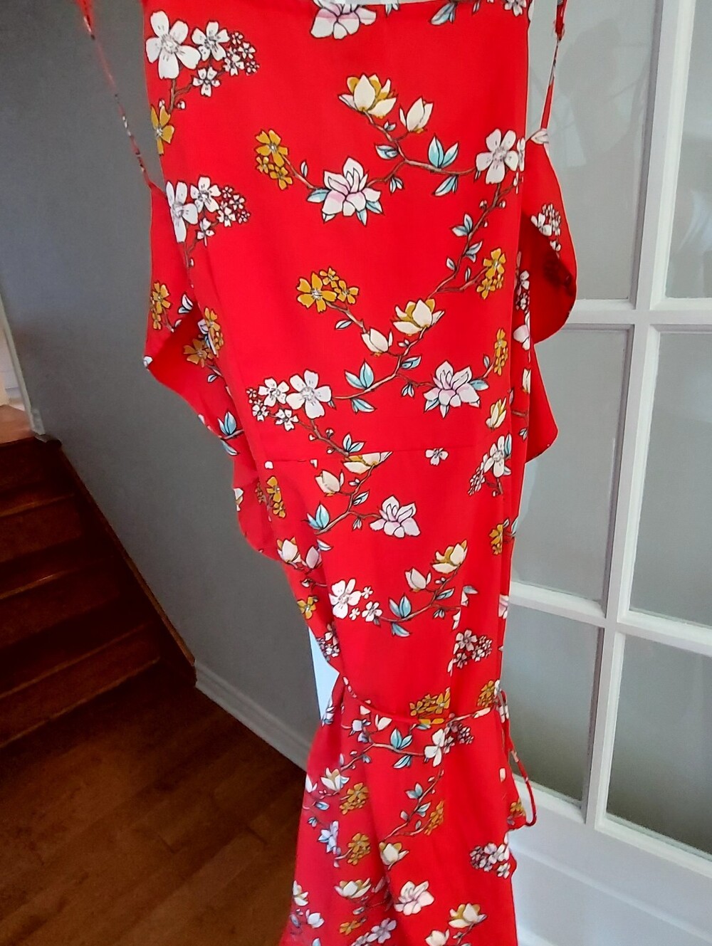 Red Floral Ruffle Sundress - Picture 5 of 5